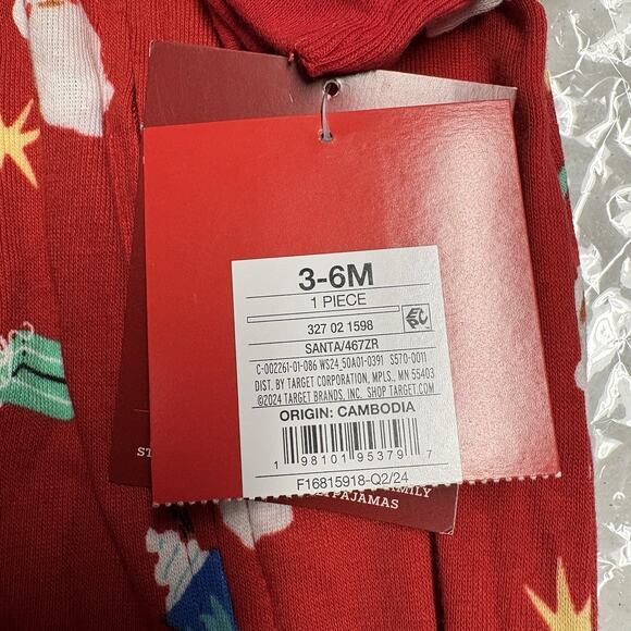 Wondershop Baby Size 3-6 Months Red Cotton Sleep-n-Play One Piece Christmas - Picture 7 of 10